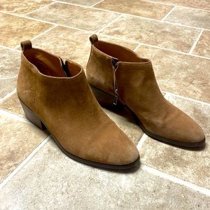 J. Crew Factory Tan Suede Ankle Boots